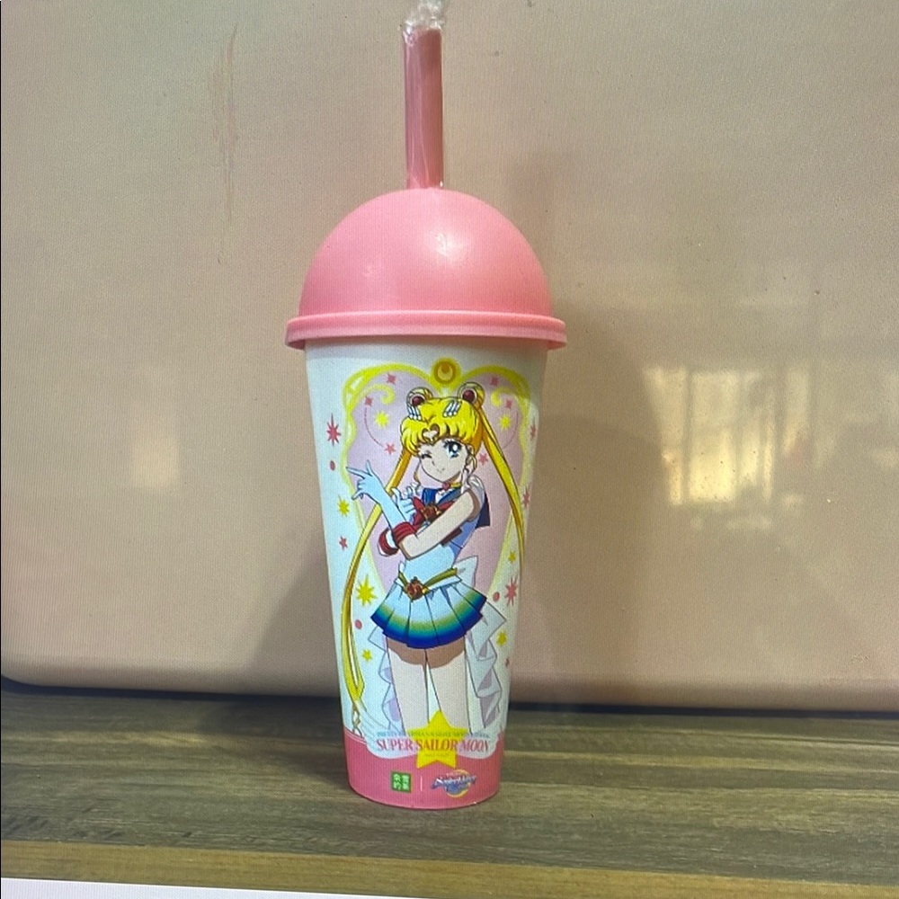 Sailor Moon Pink and White Tumbler